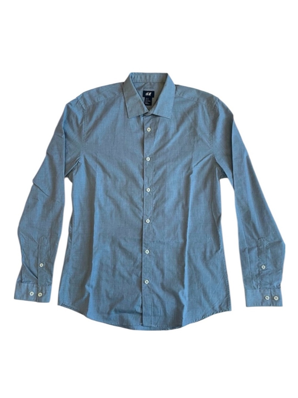 H&M Easy Iron Formal Button Down Shirt Men’s Medium Size M